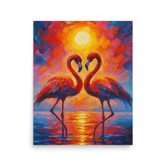 Love in Crimson Light - Wall Art Poster - RKM Inspiration  - 75394735