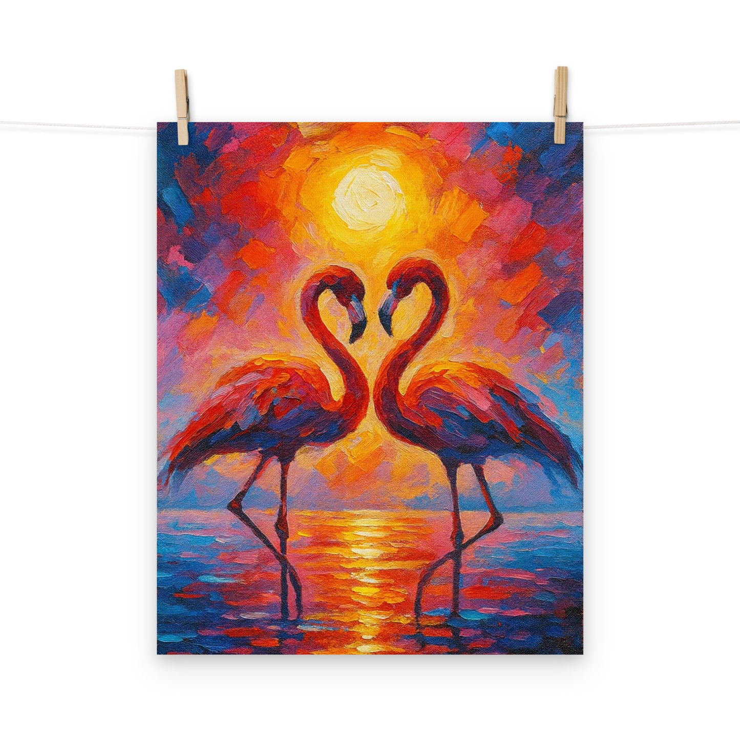 Love in Crimson Light - Wall Art Poster - RKM Inspiration  - 93458279