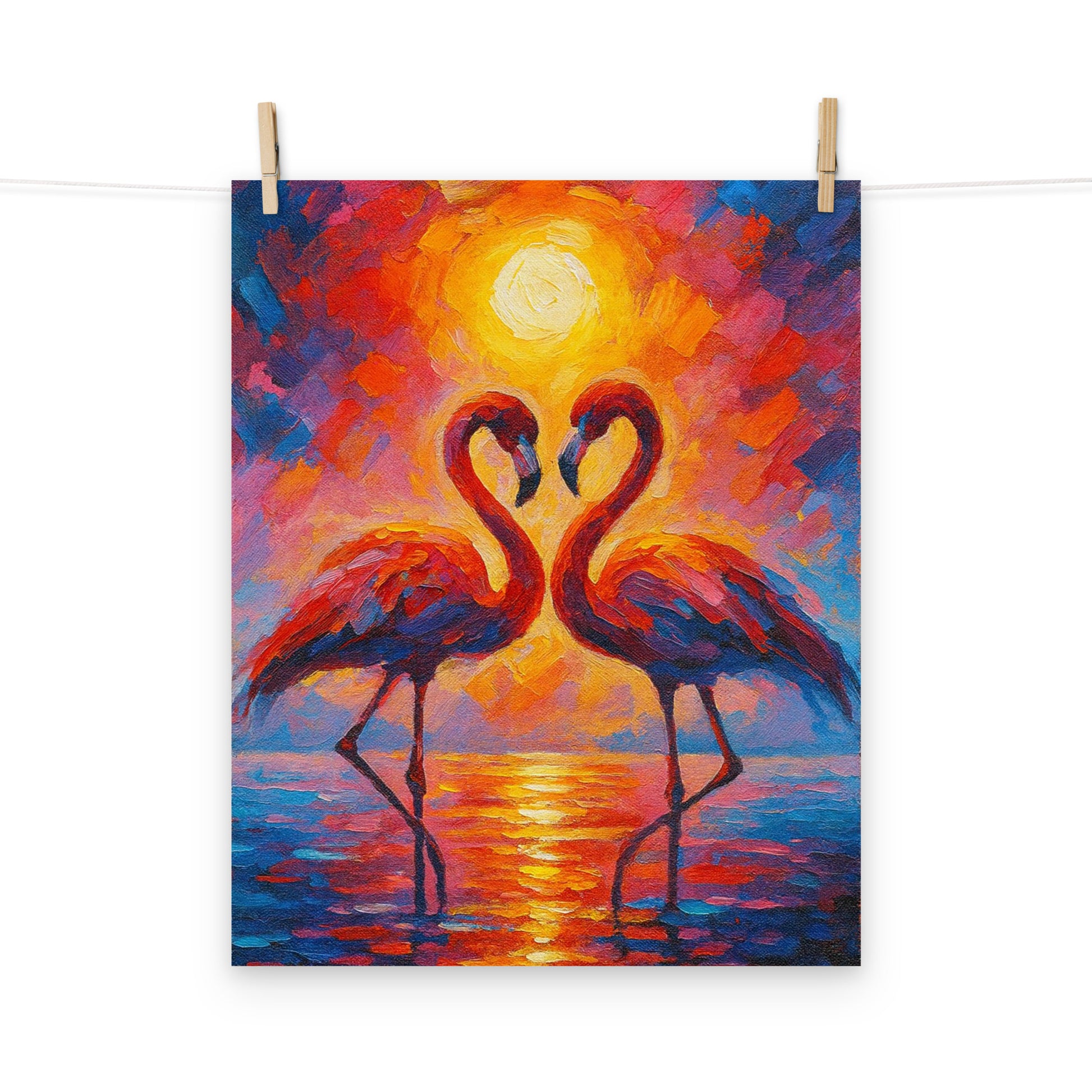 Love in Crimson Light - Wall Art Poster - RKM Inspiration  - 93458279