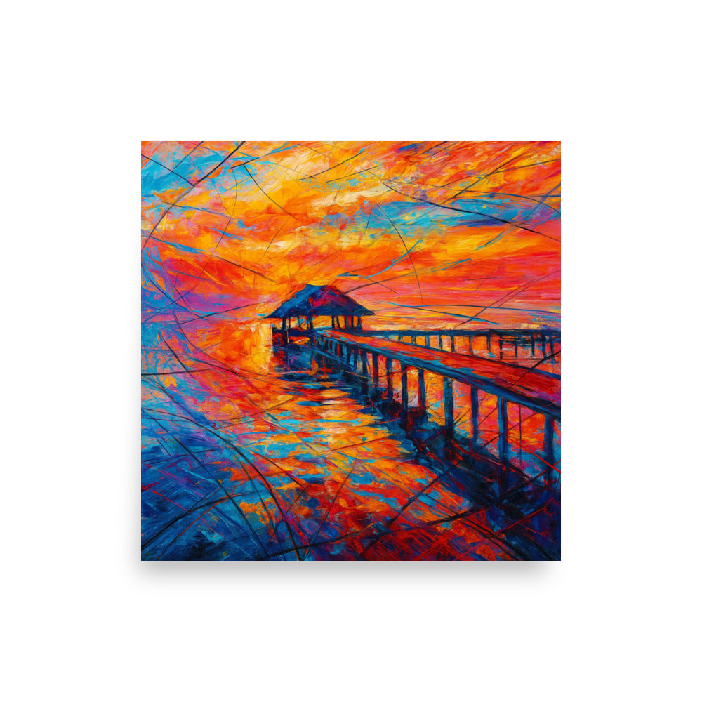 Echoes of a Fiery Horizon Poster Wall Art -RKM Inspiration - 21299407