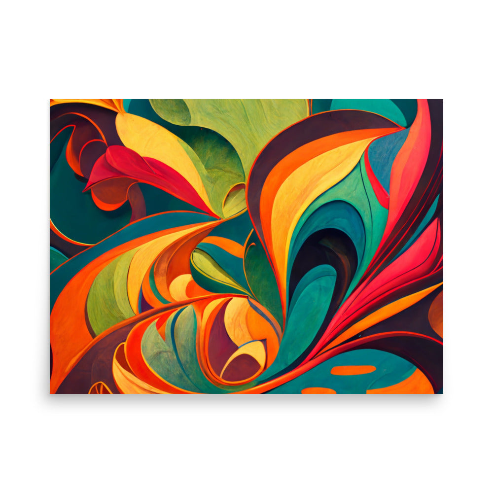 Abstract Floral Symphony Poster Wall Art -RKM Inspiration - 91481705