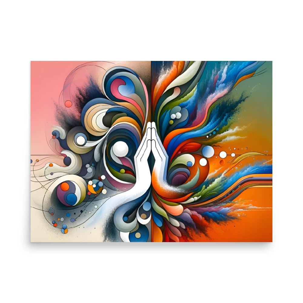 Fusion of Tranquility and Energy Poster -RKM Inspiration - 81597911