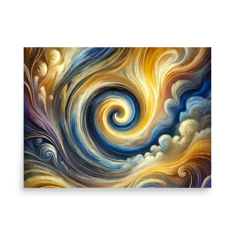 Whirlwind of Light and Energy Poster Wall Art -RKM Inspiration - 76403745