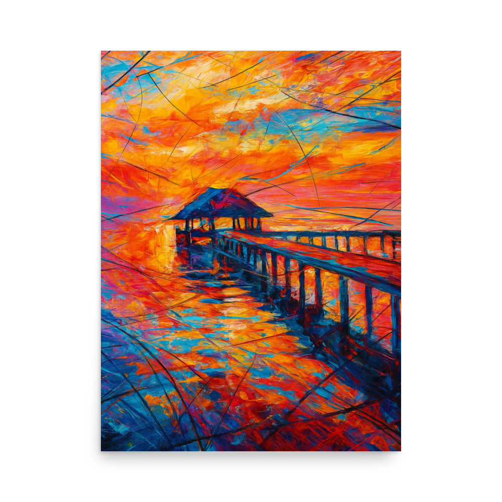 Echoes of a Fiery Horizon Poster Wall Art -RKM Inspiration - 39225103