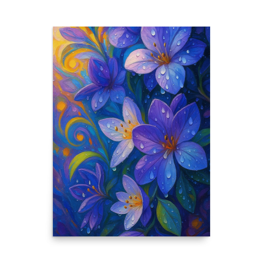 Rain-kissed Petal Dreams Poster Wall Art -RKM Inspiration - 11895209
