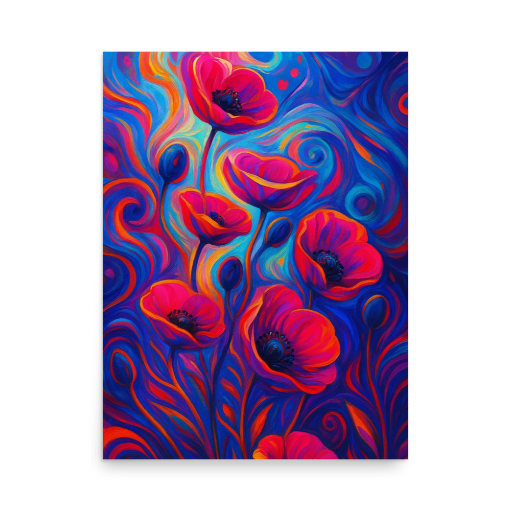 Whispers of Crimson Light Poster Wall Art -RKM Inspiration - 87660194