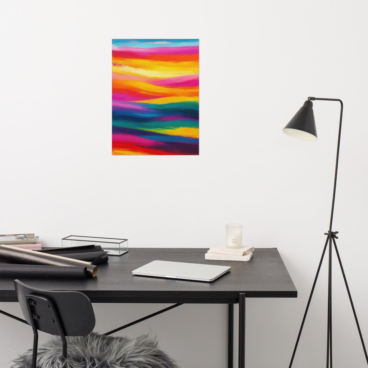 Symphony of Color Fields Poster Wall Art -RKM Inspiration - 12934027
