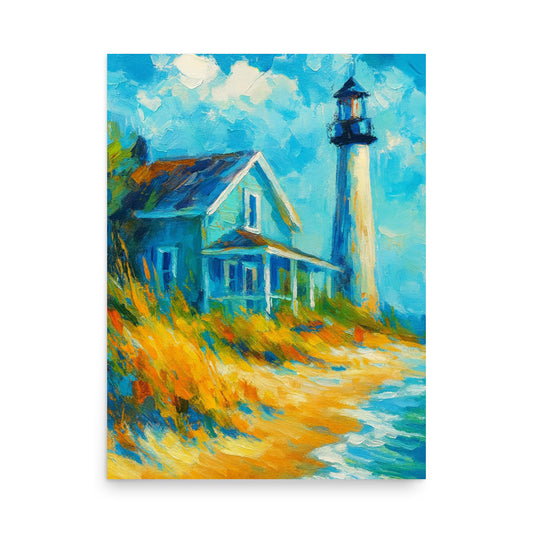 Lighthouse Haven - Wall Art Poster - RKM Inspiration  - 54644671