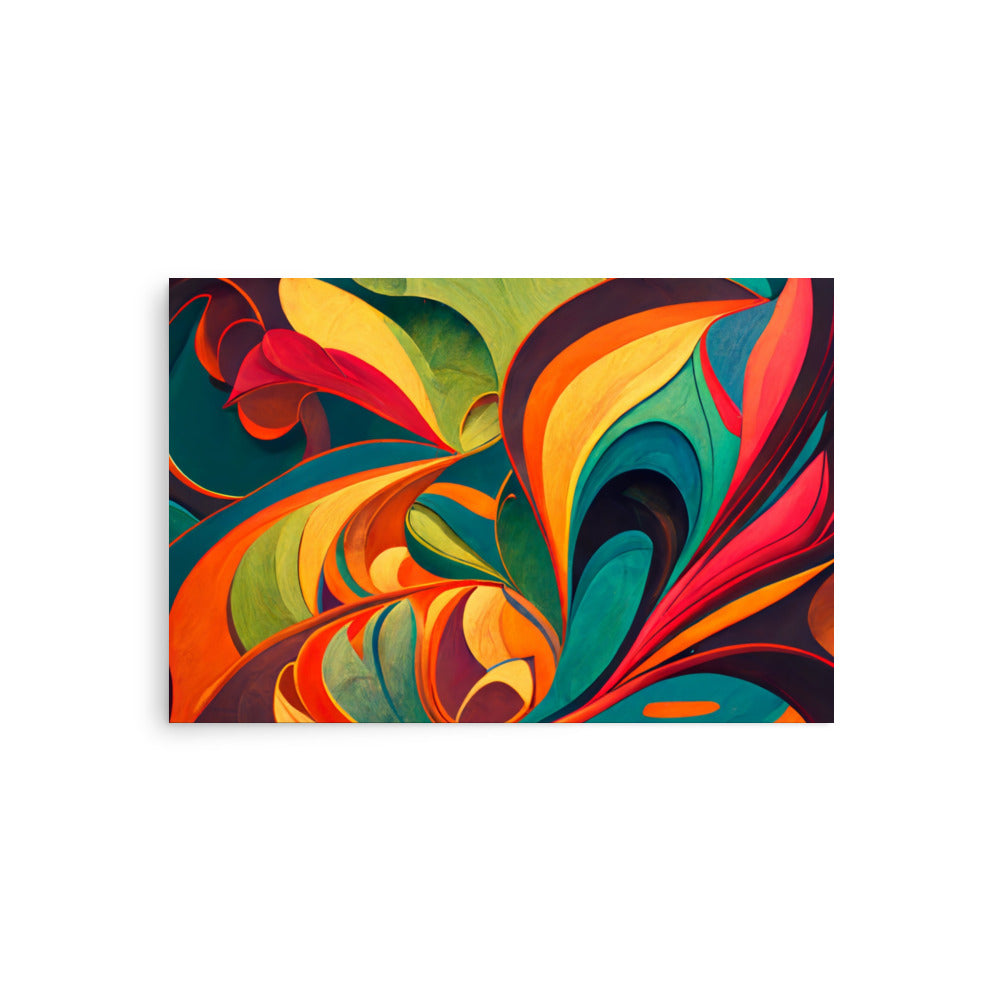 Abstract Floral Symphony Poster Wall Art -RKM Inspiration - 96658685