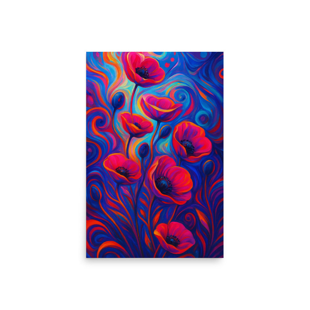 Whispers of Crimson Light Poster Wall Art -RKM Inspiration - 46765485