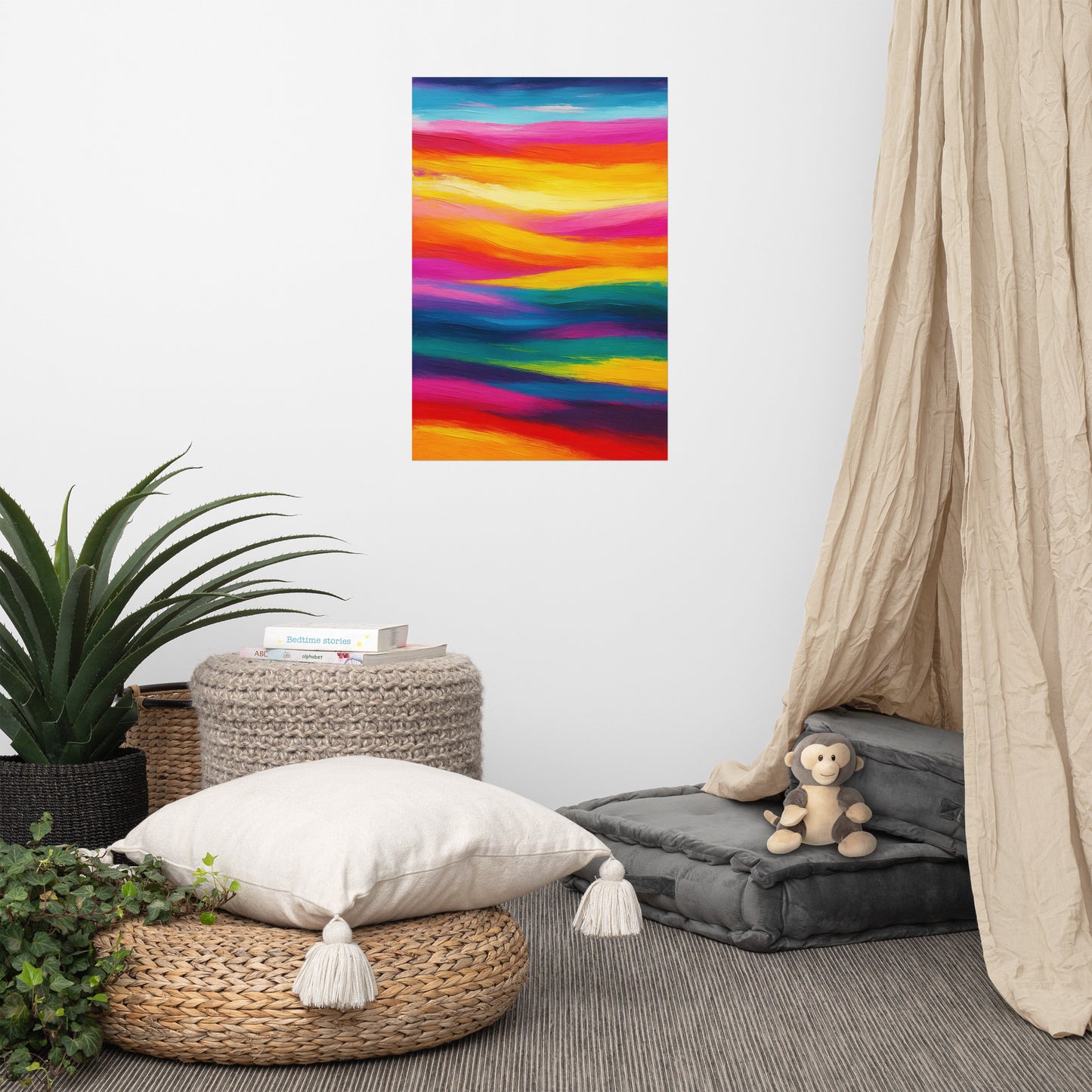 Symphony of Color Fields Poster Wall Art -RKM Inspiration - 86878776
