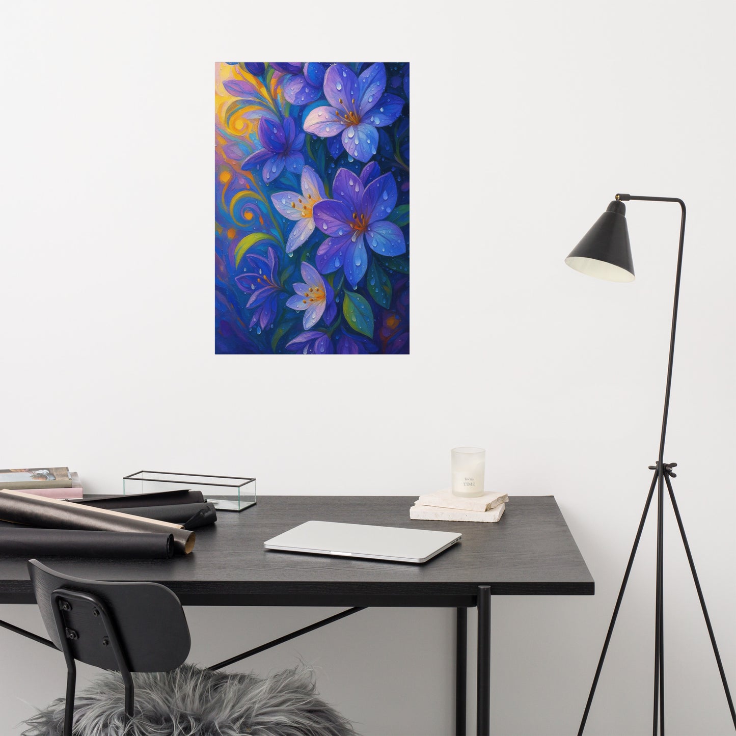 Rain-kissed Petal Dreams Poster Wall Art -RKM Inspiration - 31991224