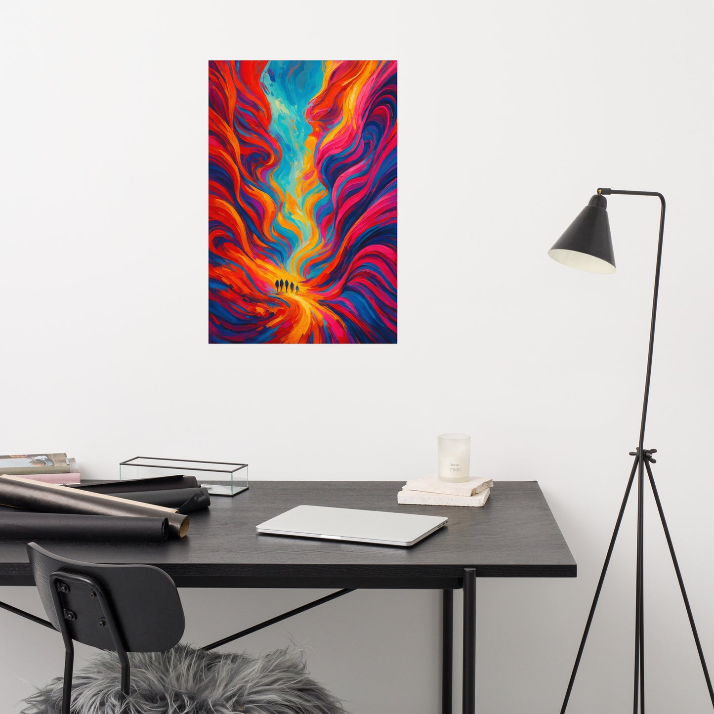 Whispers of the Canyon Flame Poster Wall Art -RKM Inspiration - 82610855