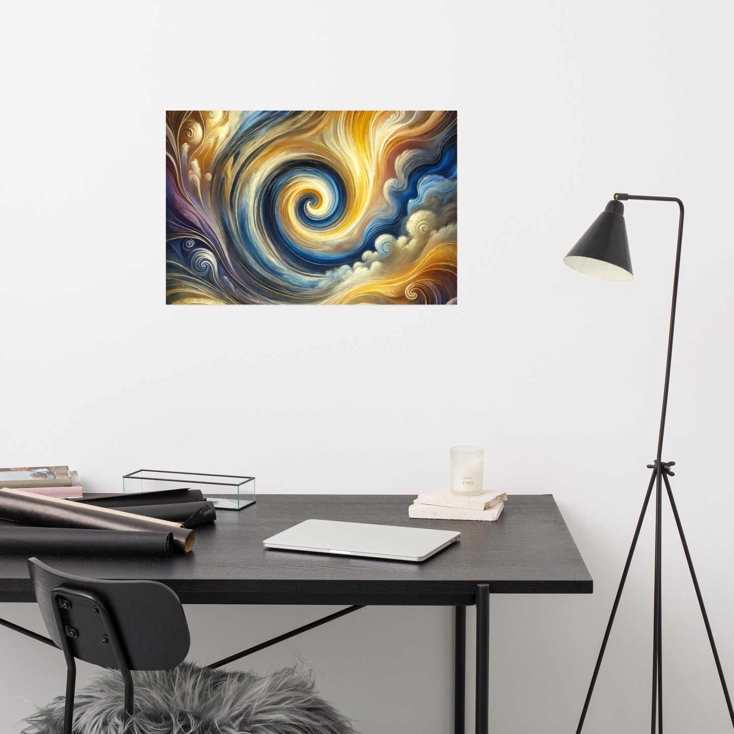 Whirlwind of Light and Energy Poster Wall Art -RKM Inspiration - 94325911