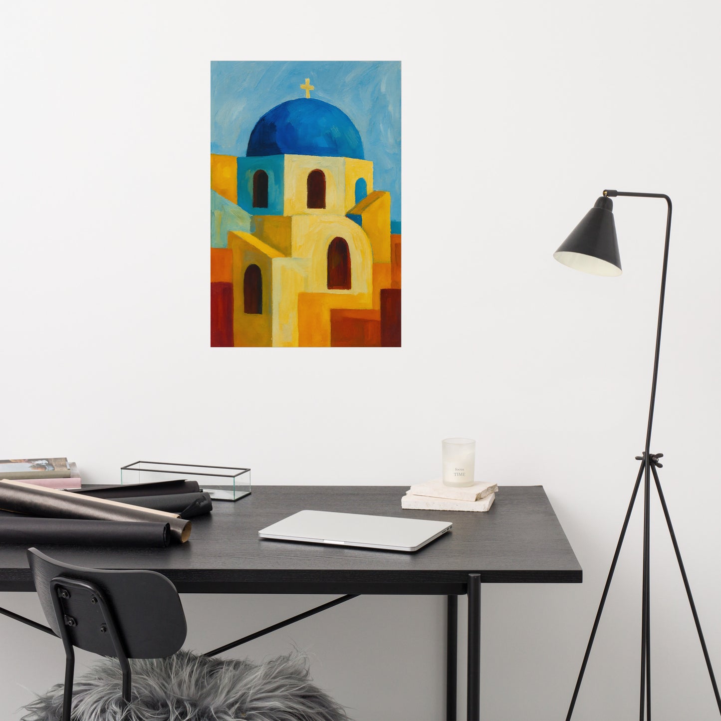 Echoes of Santorini Poster Wall Art -RKM Inspiration - 89360328