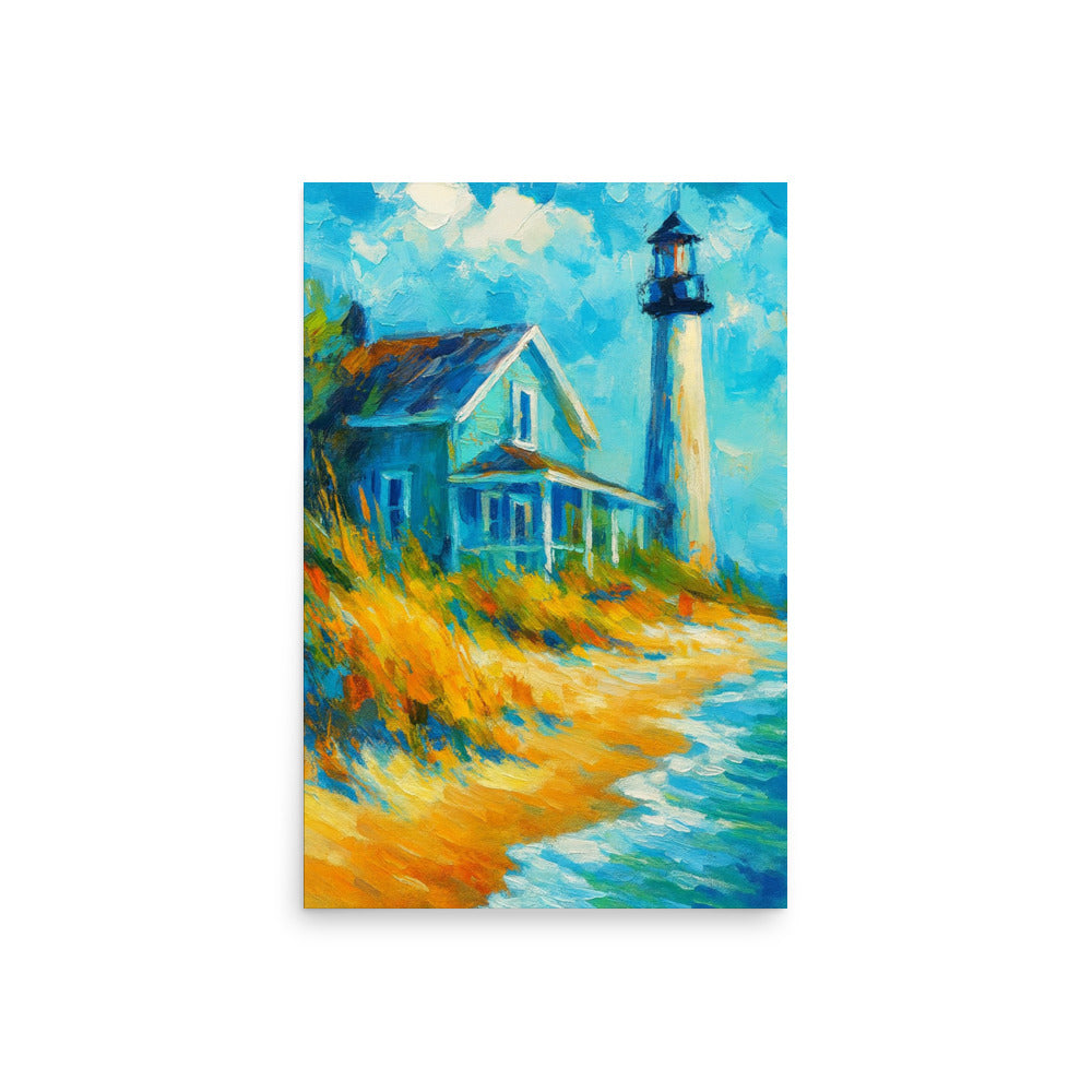 Lighthouse Haven - Wall Art Poster - RKM Inspiration  - 73729371