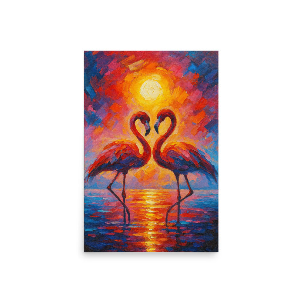 Love in Crimson Light - Wall Art Poster - RKM Inspiration  - 44398559