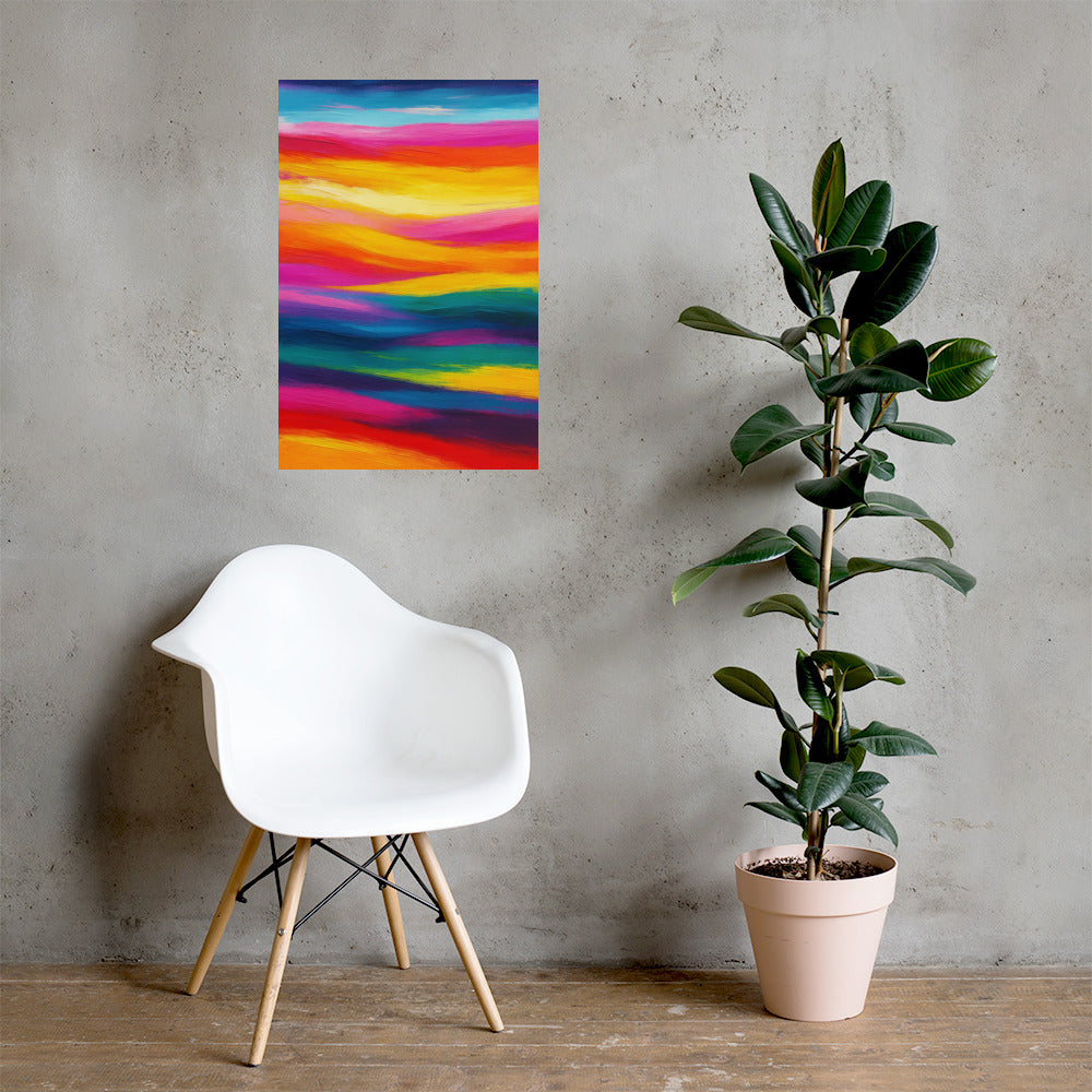 Symphony of Color Fields Poster Wall Art -RKM Inspiration - 7914469