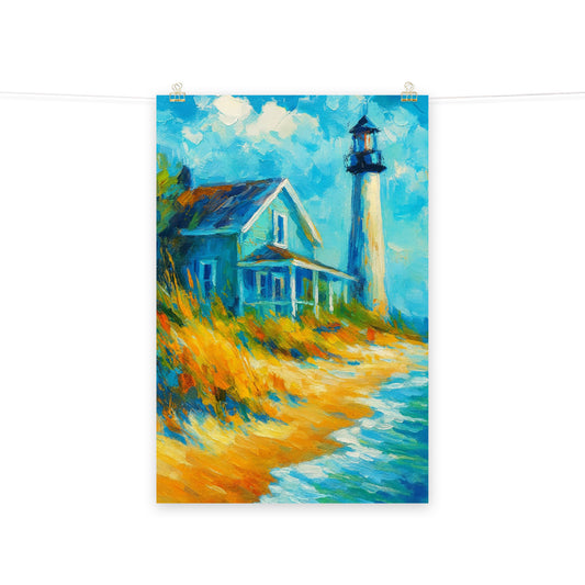 Lighthouse Haven - Wall Art Poster - RKM Inspiration - 86296690