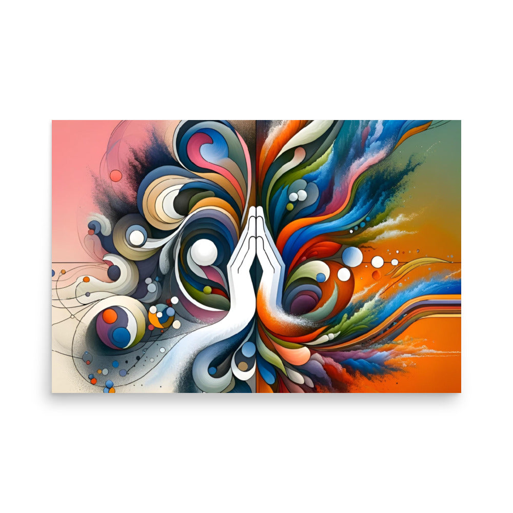 Fusion of Tranquility and Energy Poster -RKM Inspiration - 49549422