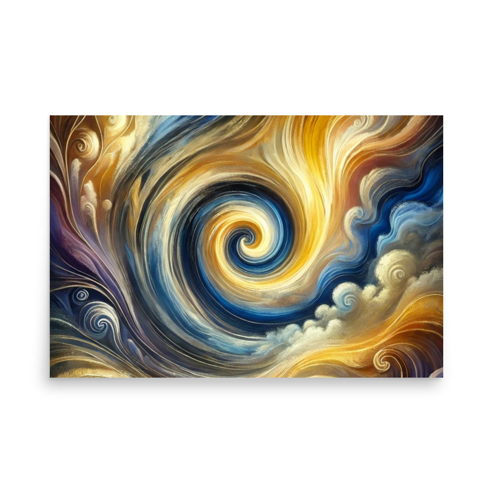 Whirlwind of Light and Energy Poster Wall Art -RKM Inspiration - 6297899