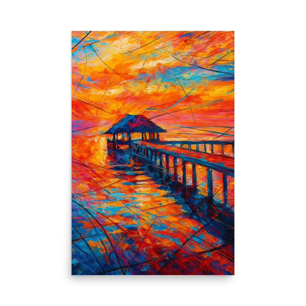 Echoes of a Fiery Horizon Poster Wall Art -RKM Inspiration - 54784989