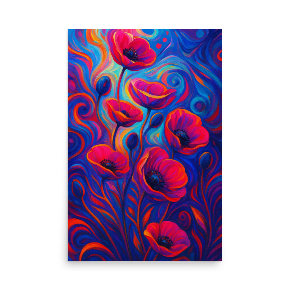 Whispers of Crimson Light Poster Wall Art -RKM Inspiration - 62299195