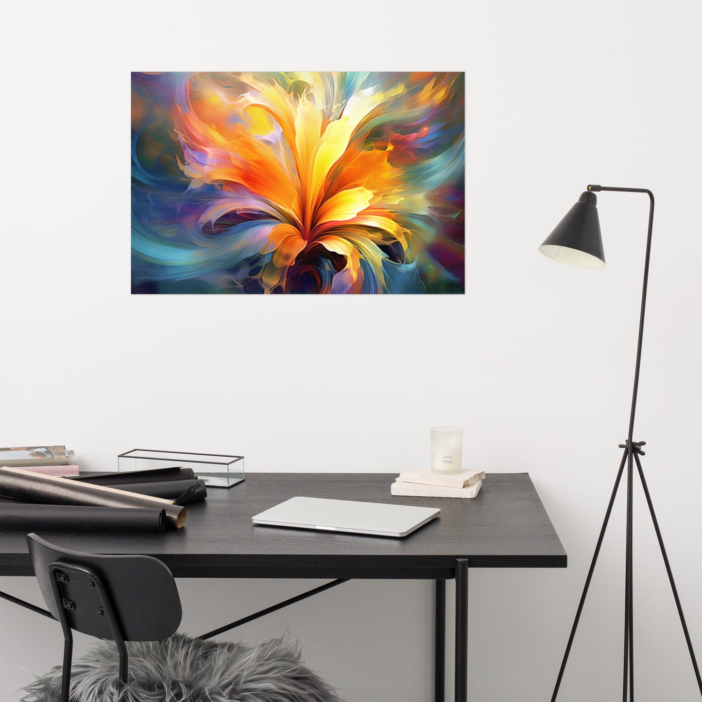 Flame of Creation Poster Wall Art -RKM Inspiration - 90141573