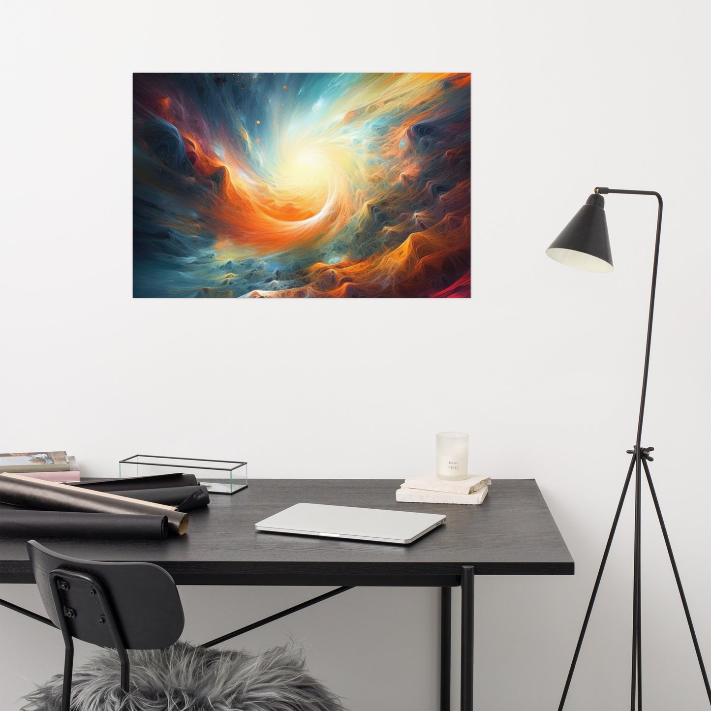 Cosmic Vortex Poster Wall Art Print -RKM Inspiration - 96883051