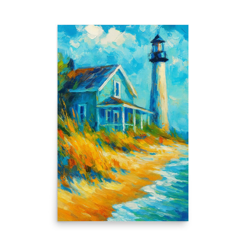 Lighthouse Haven - Wall Art Poster - RKM Inspiration  - 88395623