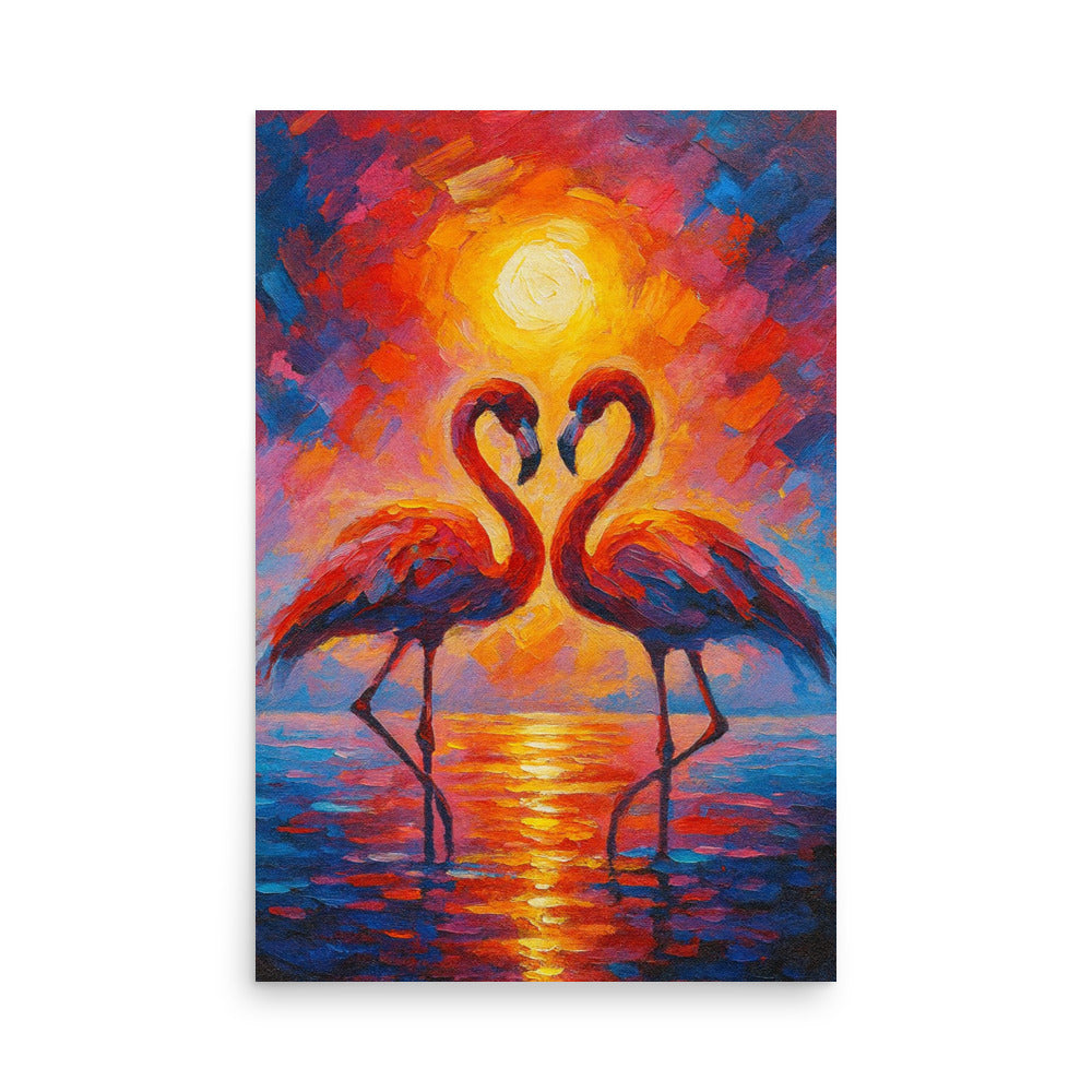 Love in Crimson Light - Wall Art Poster - RKM Inspiration  - 12970591