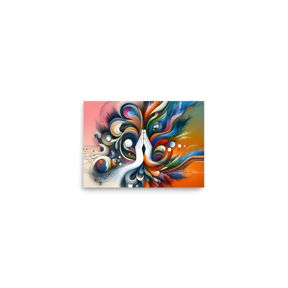 Fusion of Tranquility and Energy Poster -RKM Inspiration - 17009523