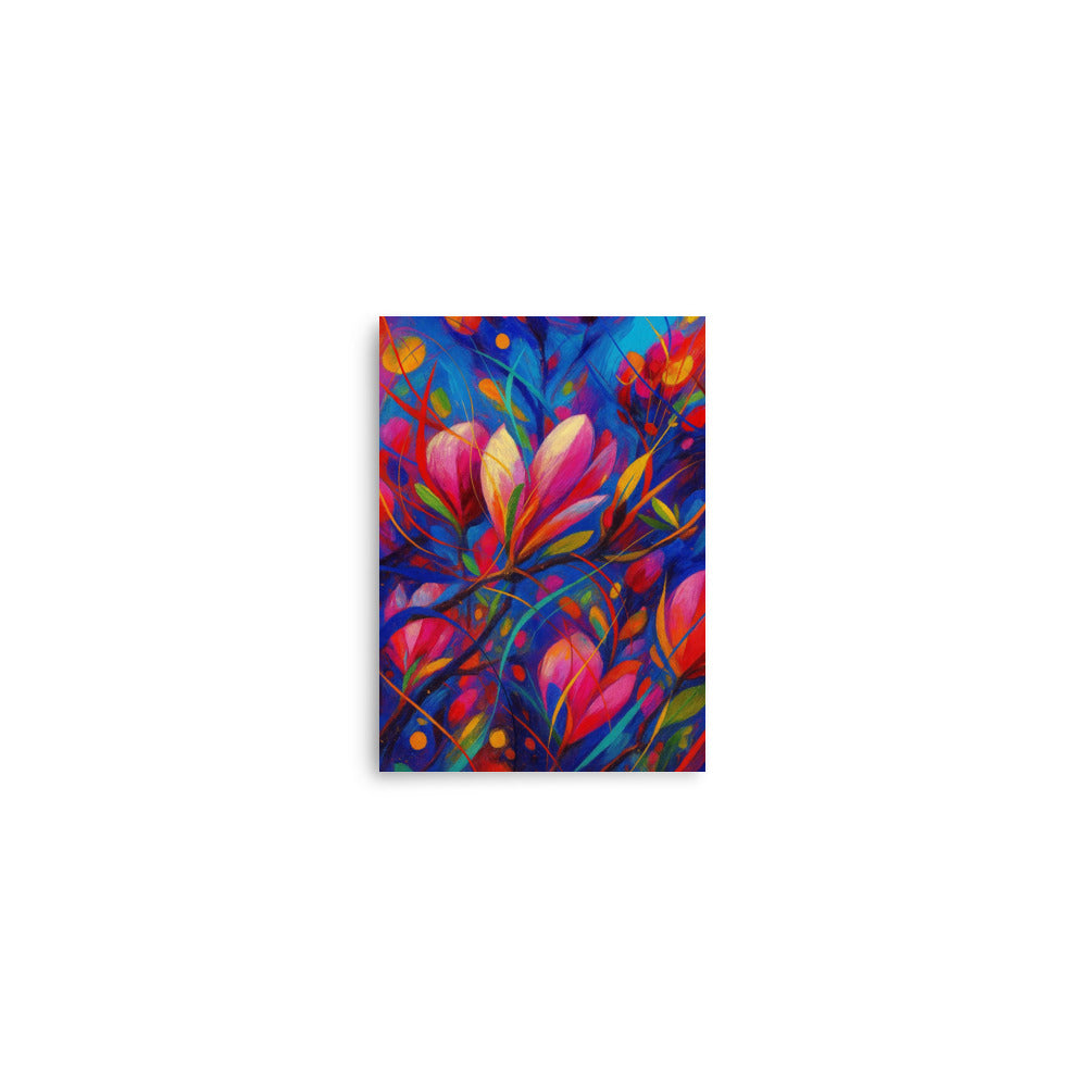 Petal Symphony in Electric Bloom - Poster -RKM Inspiration - 99061087
