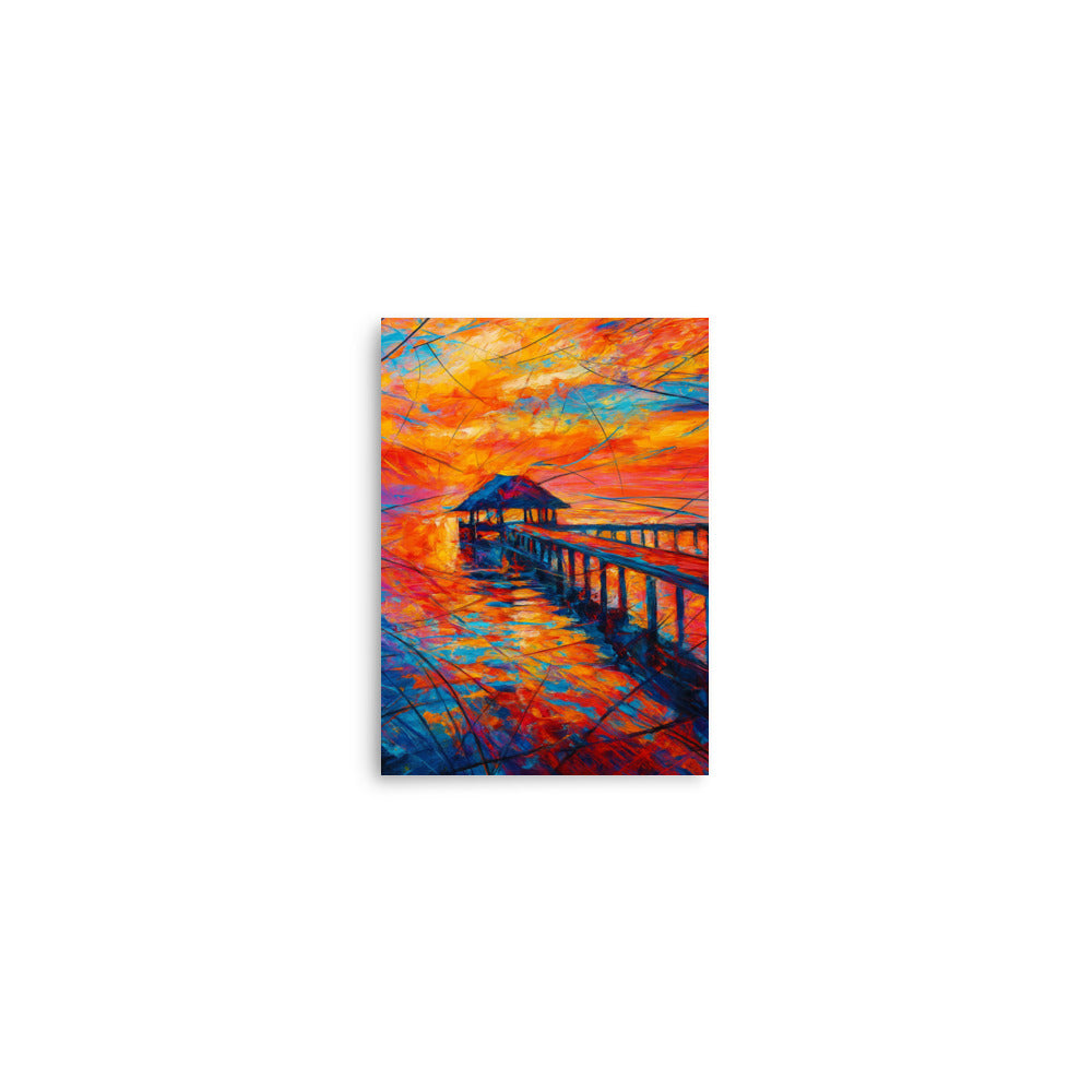 Echoes of a Fiery Horizon Poster Wall Art -RKM Inspiration - 77685452