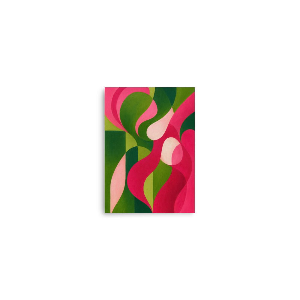 Swirls in Magenta and Green Poster Wall Art -RKM Inspiration - 57531717
