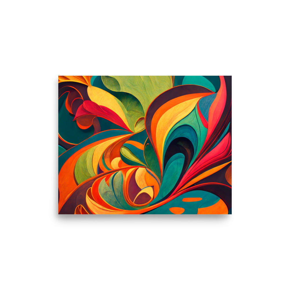 Abstract Floral Symphony Poster Wall Art -RKM Inspiration - 50337744