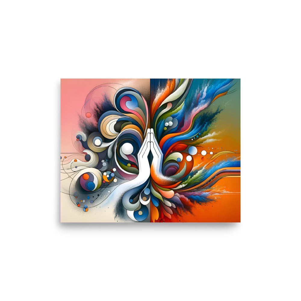 Fusion of Tranquility and Energy Poster -RKM Inspiration - 94748219