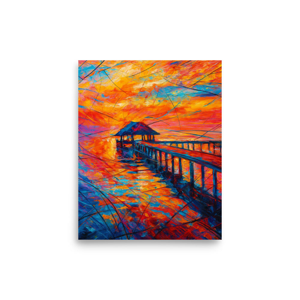 Echoes of a Fiery Horizon Poster Wall Art -RKM Inspiration - 45225836