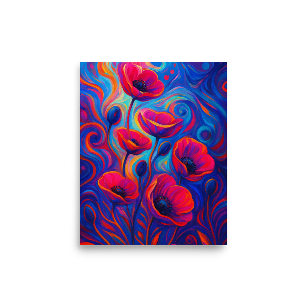 Whispers of Crimson Light Poster Wall Art -RKM Inspiration - 51154058