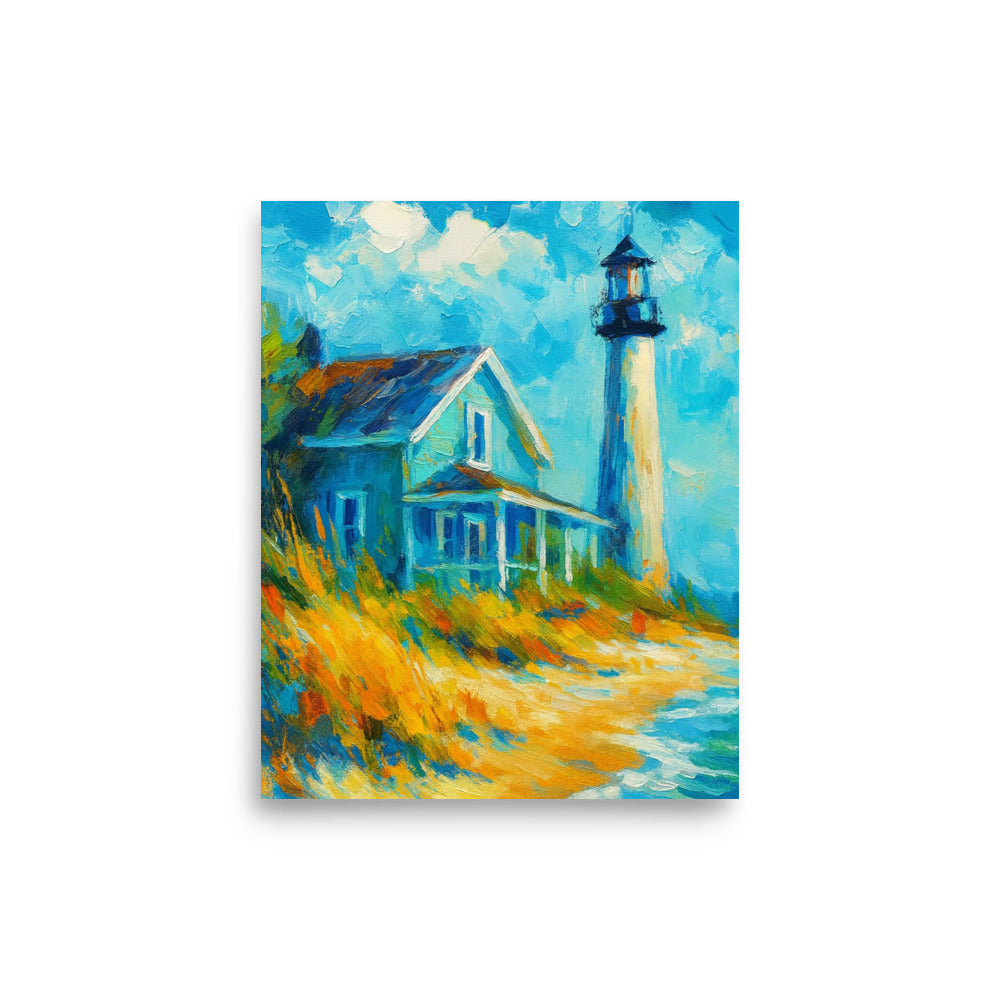 Lighthouse Haven - Wall Art Poster - RKM Inspiration  - 30998515