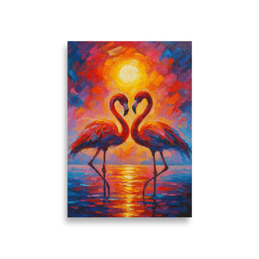Love in Crimson Light - Wall Art Poster - RKM Inspiration - 44944106