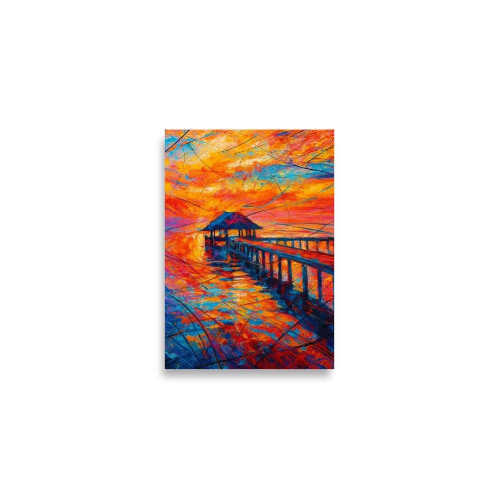 Echoes of a Fiery Horizon Poster Wall Art -RKM Inspiration - 74727850