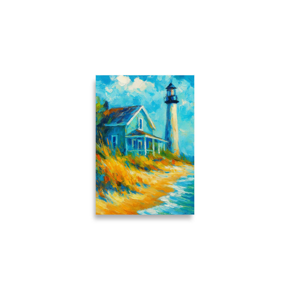 Lighthouse Haven - Wall Art Poster - RKM Inspiration  - 8897928