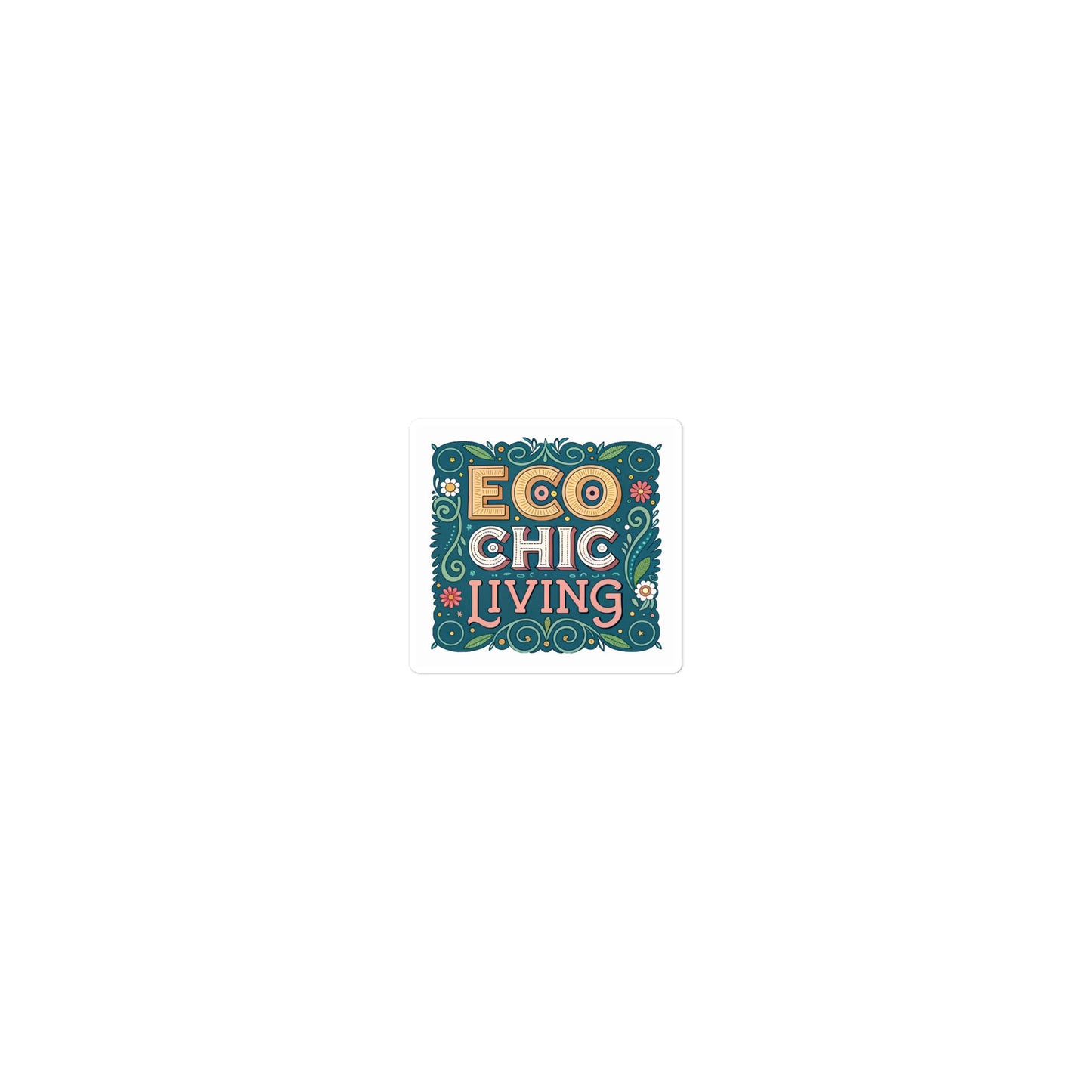 Eco Chic Car Sticker - Durable, Bubble-Free Vinyl for Easy Application -RKM Inspiration - 63414552