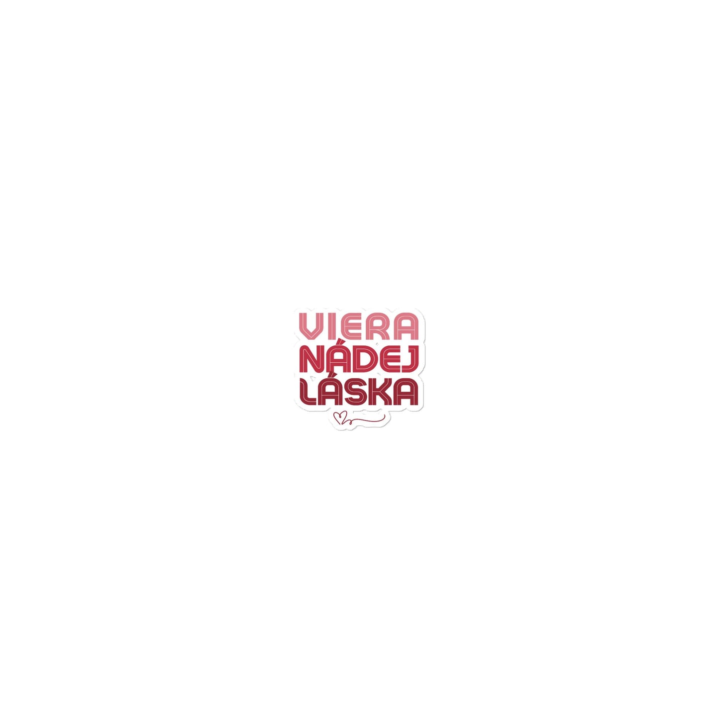 Christian Inspirational Sticker - Faith, Hope, Love -RKM Inspiration - 15264790