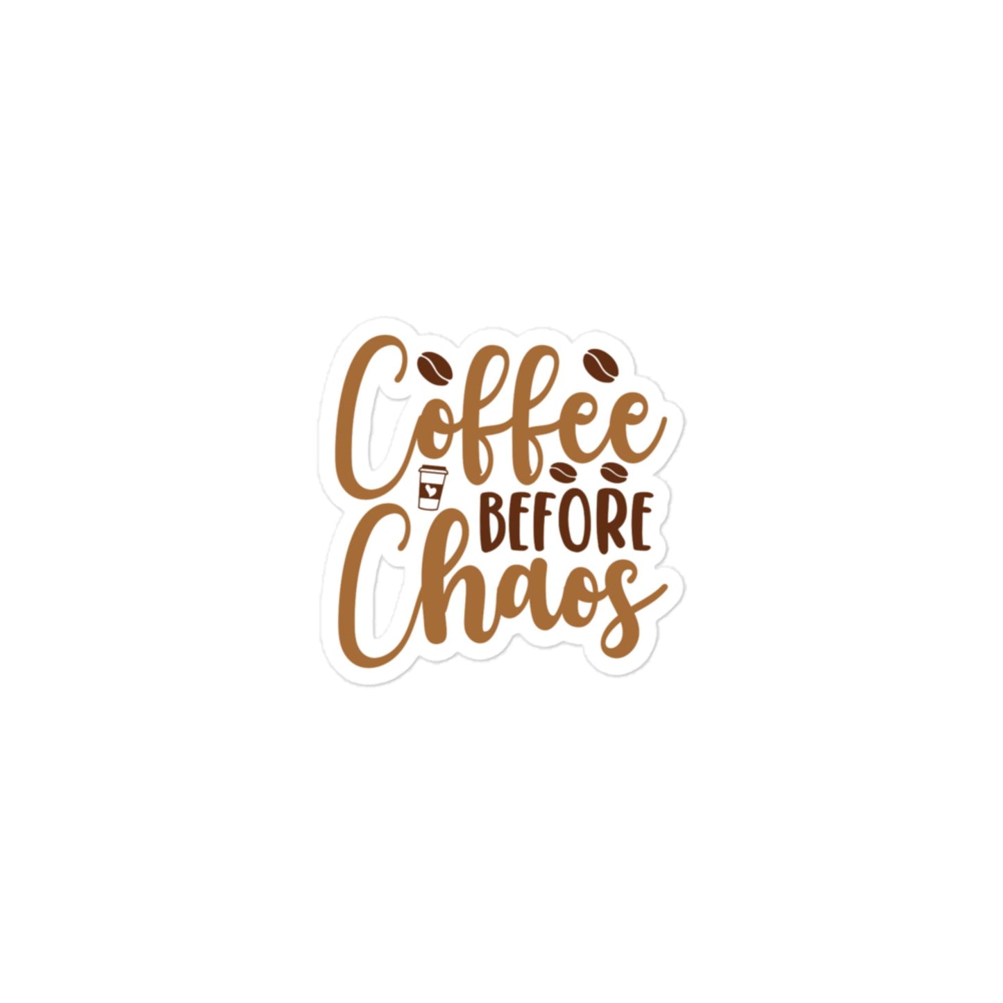 Coffee Before Chaos - Car sticker -RKM Inspiration - 87013014