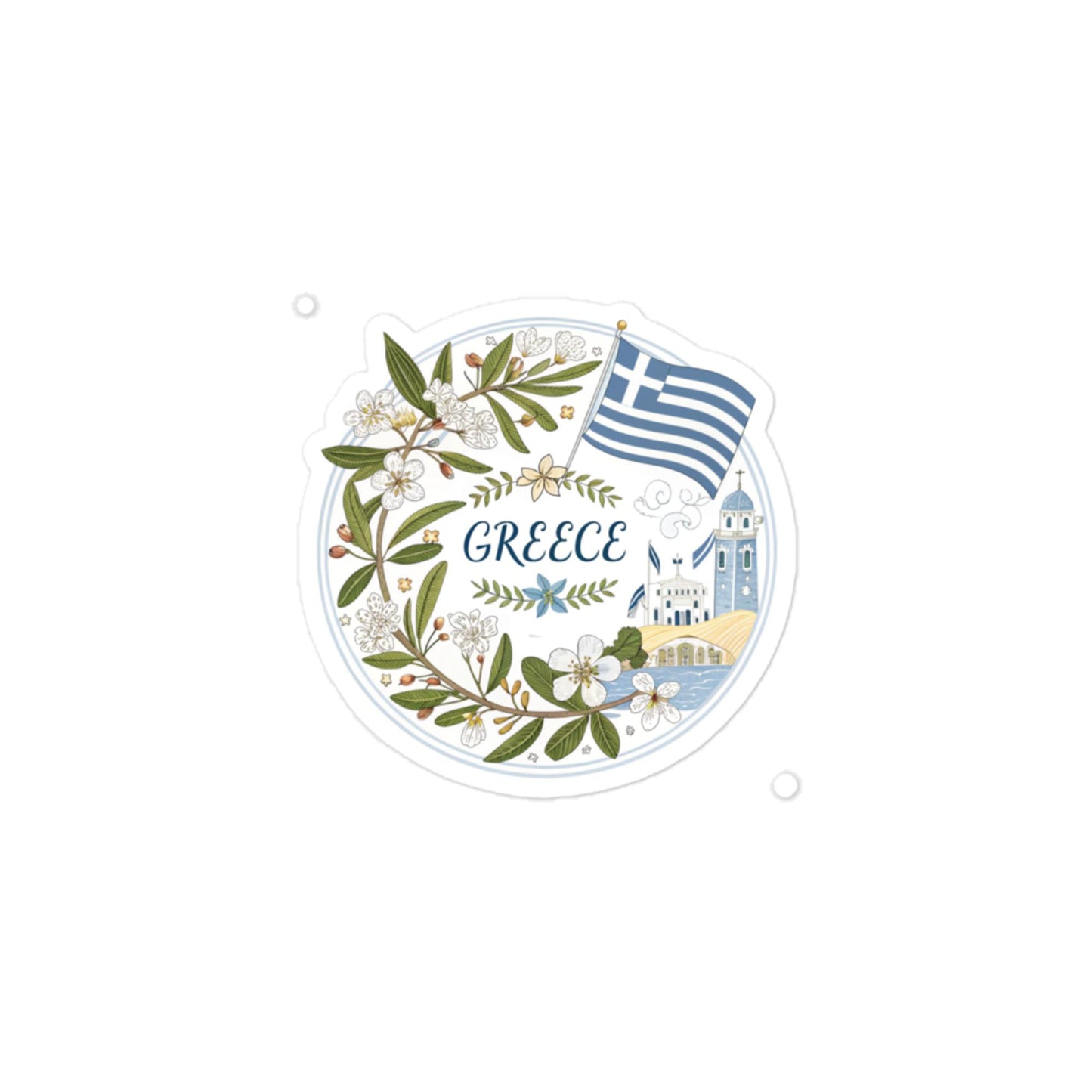 Greece Car Sticker: Durable, Bubble-Free High-Quality Vinyl -RKM Inspiration - 17687598
