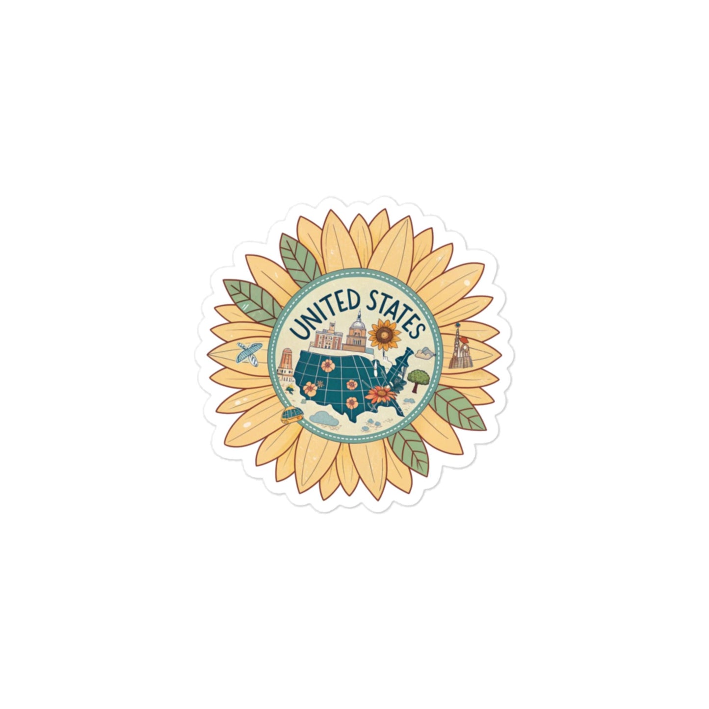 Durable USA Car Sticker - Easy Bubble-Free Application -RKM Inspiration - 14795547