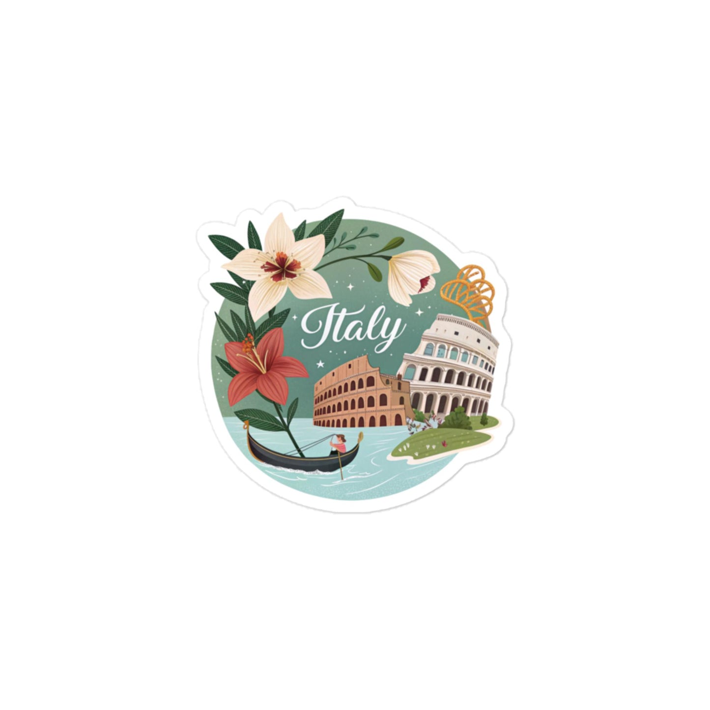Durable Italy Car Sticker - Bubble-Free, Custom Printed & Eco-Friendly -RKM Inspiration - 13407865