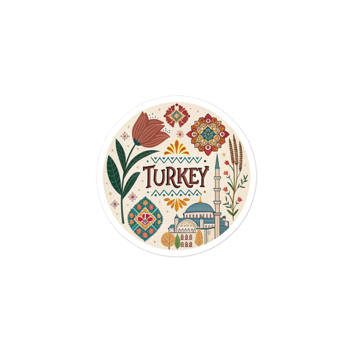 Durable Turkey Car Sticker – Easy Bubble-Free Vinyl Application -RKM Inspiration - 78233834